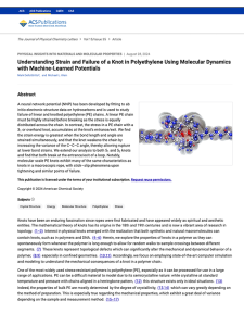 Understanding Strain and Failure of a Knot in Polyethylene Using Molecular Dynamics with Machine-Learned Potentials
